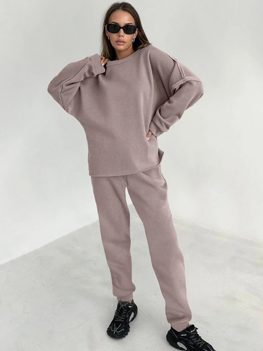 High Waist Sports Tracksuit Set