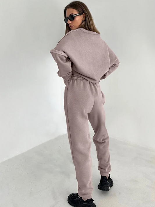 High Waist Sports Tracksuit Set