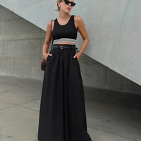 Elegant Cotton Long Skirt