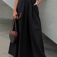 Elegant Cotton Long Skirt