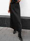 Sleek Midi Satin Skirt